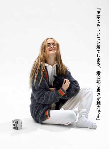 【ESSENTIALS】チルデンVネックカーディガン 詳細画像 Gray 3
