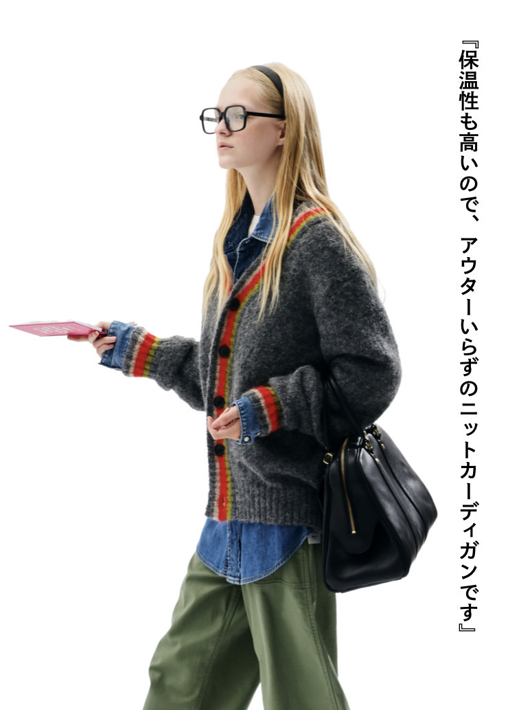 【ESSENTIALS】チルデンVネックカーディガン 詳細画像 Gray 5