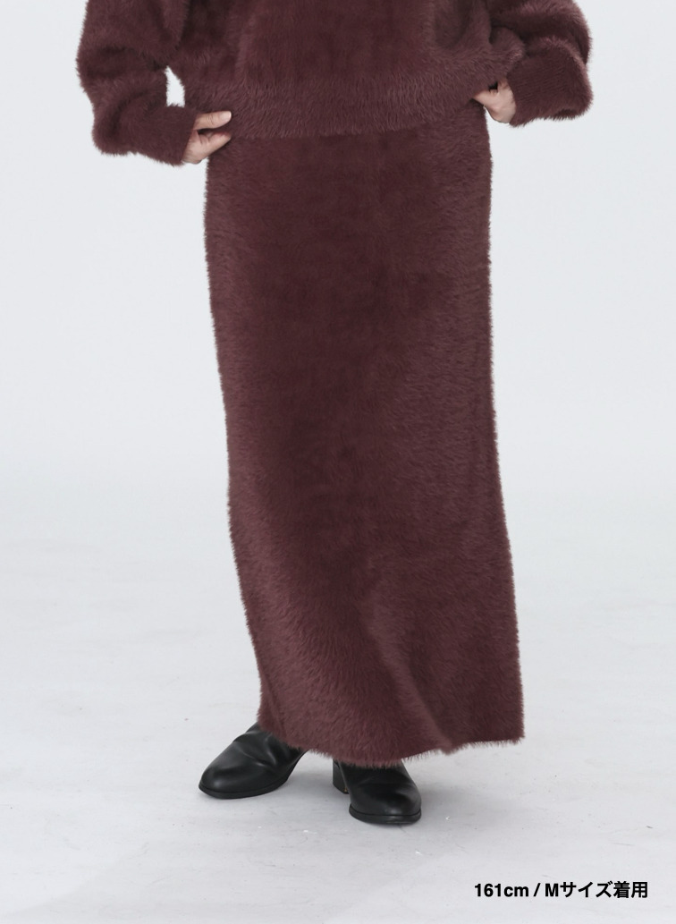シャギータイトスカート 詳細画像 Wine Red 11
