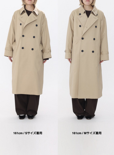 【ESSENTIALS】オーバーサイズトレンチコート / WEST POINT OVERSIZED TRENCH COAT 詳細画像 Beige 1