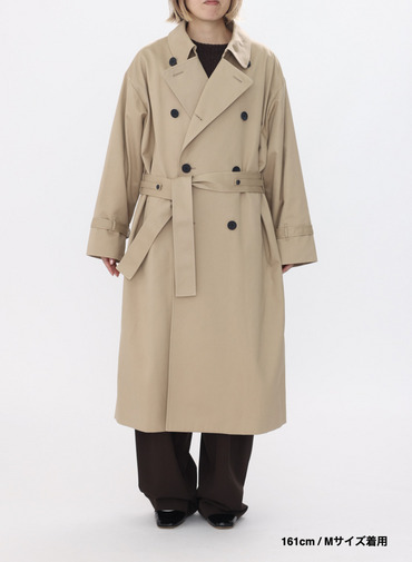 【ESSENTIALS】オーバーサイズトレンチコート / WEST POINT OVERSIZED TRENCH COAT 詳細画像 Beige 11