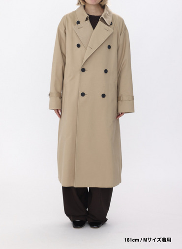 【ESSENTIALS】オーバーサイズトレンチコート / WEST POINT OVERSIZED TRENCH COAT 詳細画像 Beige 12