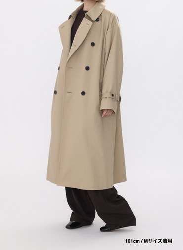 【ESSENTIALS】オーバーサイズトレンチコート / WEST POINT OVERSIZED TRENCH COAT 詳細画像 Beige 19
