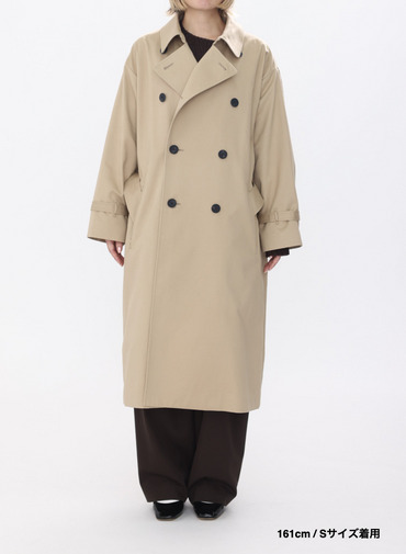【ESSENTIALS】オーバーサイズトレンチコート / WEST POINT OVERSIZED TRENCH COAT 詳細画像 Beige 2