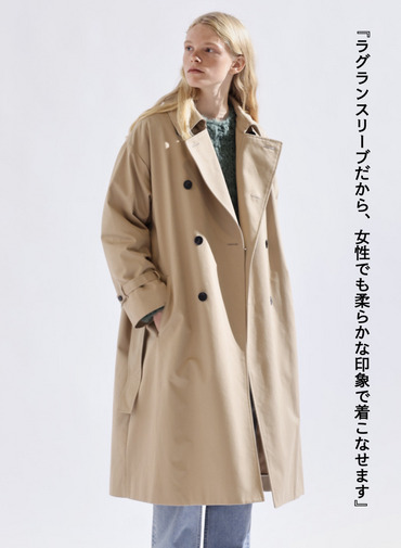 【ESSENTIALS】オーバーサイズトレンチコート / WEST POINT OVERSIZED TRENCH COAT 詳細画像 Beige 6
