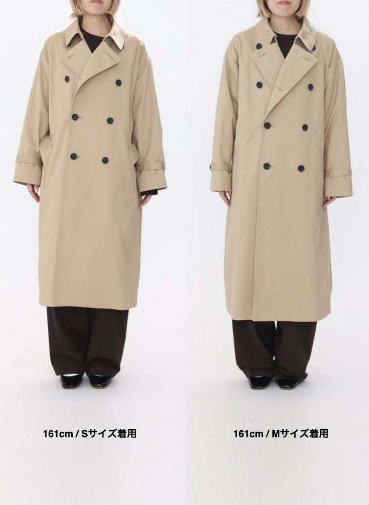 【ESSENTIALS】オーバーサイズトレンチコート / WEST POINT OVERSIZED TRENCH COAT 詳細画像 Beige 1