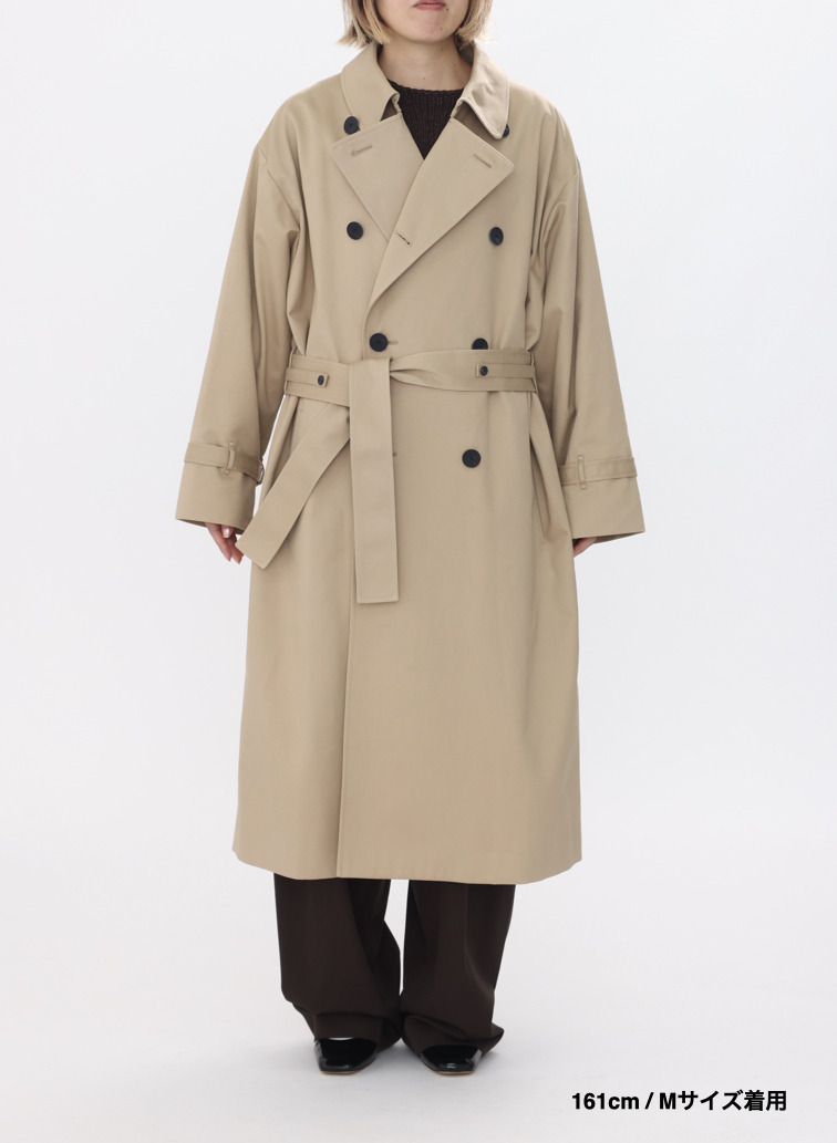 【ESSENTIALS】オーバーサイズトレンチコート / WEST POINT OVERSIZED TRENCH COAT 詳細画像 Beige 11
