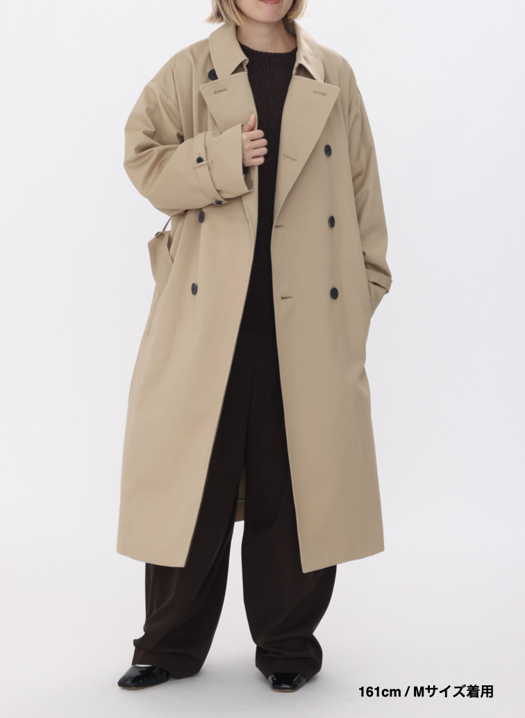 【ESSENTIALS】オーバーサイズトレンチコート / WEST POINT OVERSIZED TRENCH COAT 詳細画像 Beige 17