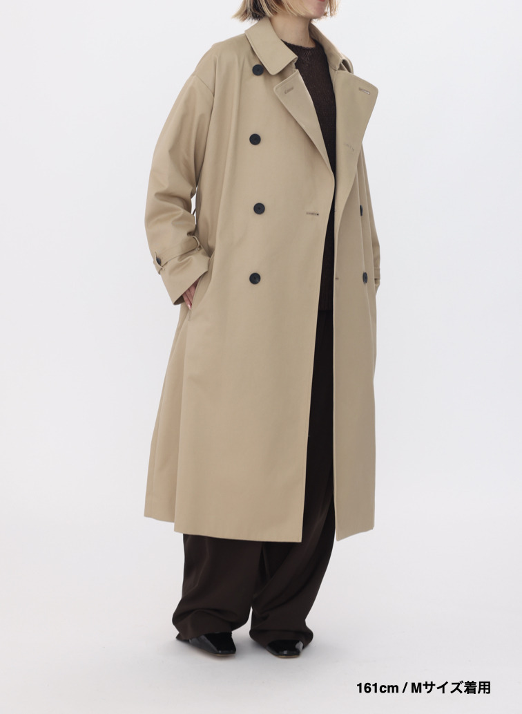 【ESSENTIALS】オーバーサイズトレンチコート / WEST POINT OVERSIZED TRENCH COAT 詳細画像 Beige 18