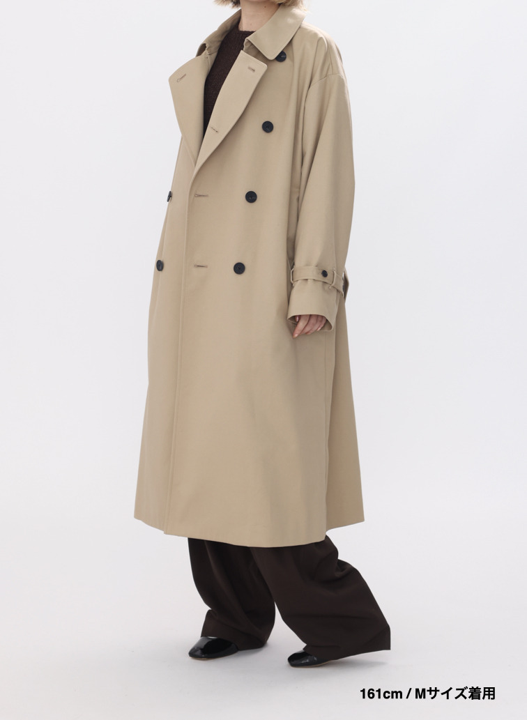 【ESSENTIALS】オーバーサイズトレンチコート / WEST POINT OVERSIZED TRENCH COAT 詳細画像 Beige 19