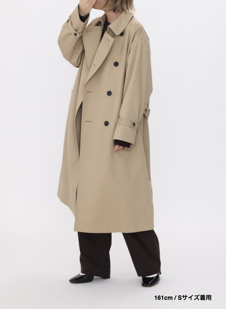 【ESSENTIALS】オーバーサイズトレンチコート / WEST POINT OVERSIZED TRENCH COAT 詳細画像 Beige 8