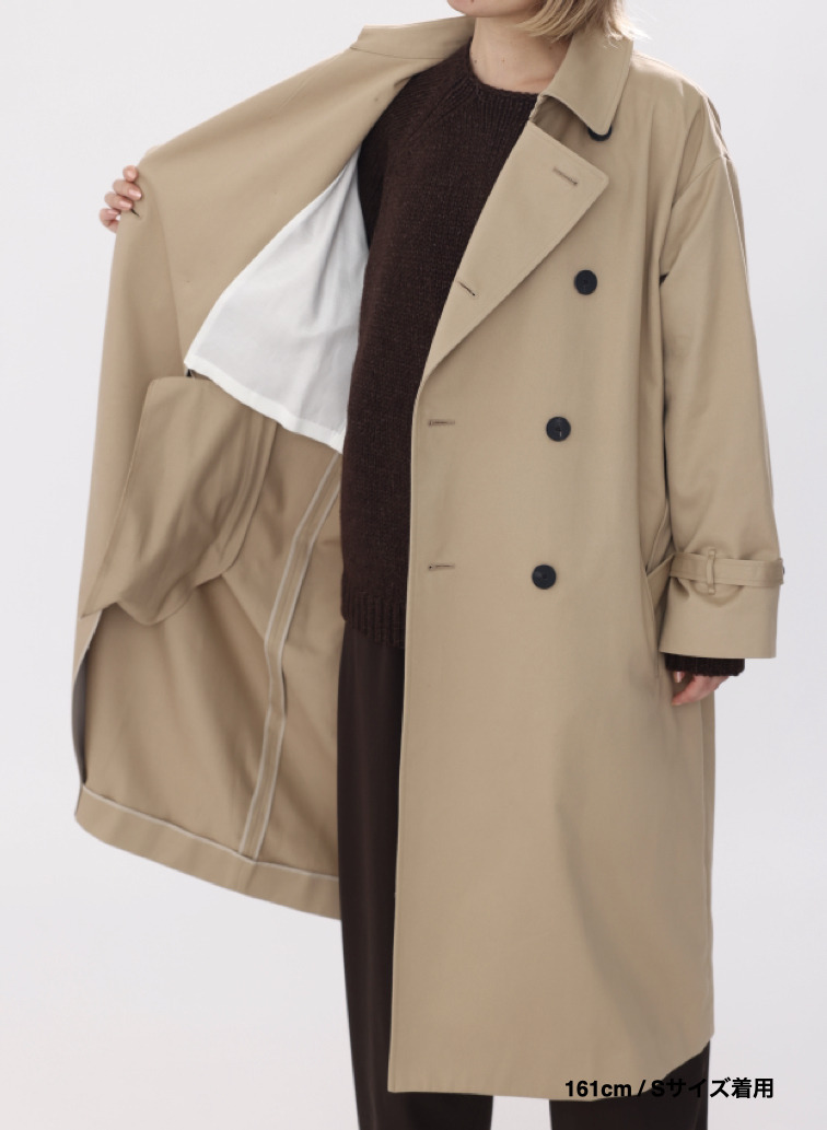 【ESSENTIALS】オーバーサイズトレンチコート / WEST POINT OVERSIZED TRENCH COAT 詳細画像 Beige 9