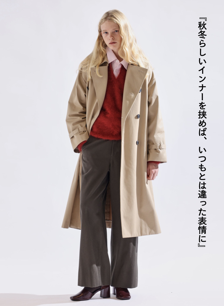 【ESSENTIALS】オーバーサイズトレンチコート / WEST POINT OVERSIZED TRENCH COAT 詳細画像 Beige 3
