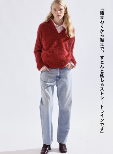 デニムストレートパンツ / DENIM STRAIGHT PANTS 詳細画像 Indigo 2