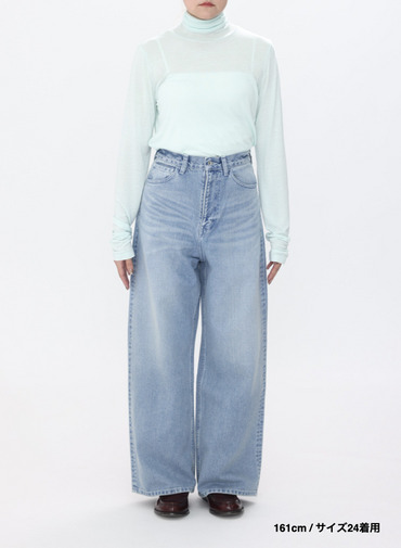 デニムワイドパンツ / DENIM WIDE PANTS 詳細画像 Indigo 1