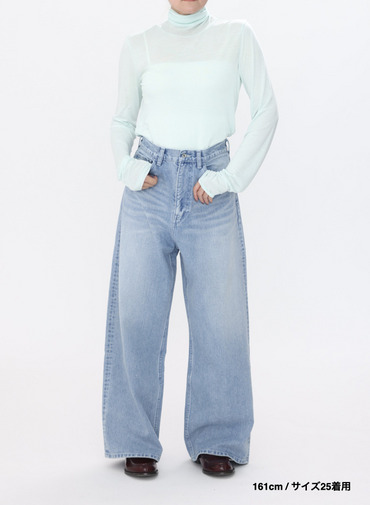 デニムワイドパンツ / DENIM WIDE PANTS 詳細画像 Indigo 11