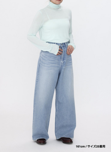 デニムワイドパンツ / DENIM WIDE PANTS 詳細画像 Indigo 13