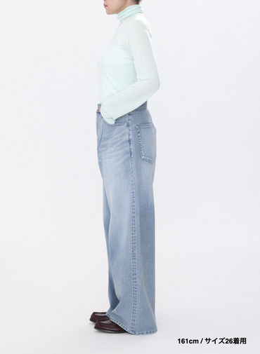 デニムワイドパンツ / DENIM WIDE PANTS 詳細画像 Indigo 16