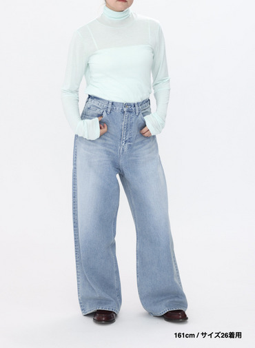 デニムワイドパンツ / DENIM WIDE PANTS 詳細画像 Indigo 19