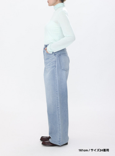 デニムワイドパンツ / DENIM WIDE PANTS 詳細画像 Indigo 2