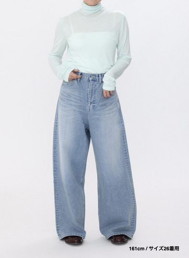 デニムワイドパンツ / DENIM WIDE PANTS 詳細画像 Indigo 20