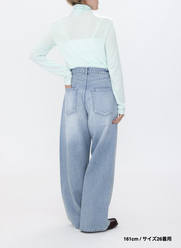 デニムワイドパンツ / DENIM WIDE PANTS 詳細画像 Indigo 21