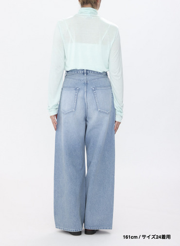 デニムワイドパンツ / DENIM WIDE PANTS 詳細画像 Indigo 3