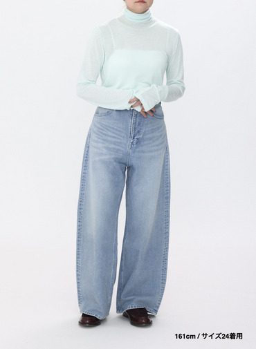 デニムワイドパンツ / DENIM WIDE PANTS 詳細画像 Indigo 4