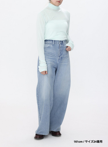 デニムワイドパンツ / DENIM WIDE PANTS 詳細画像 Indigo 5