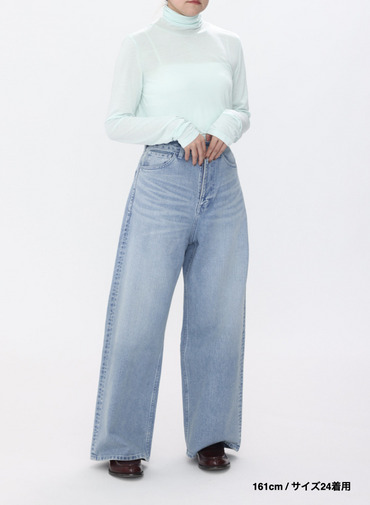 デニムワイドパンツ / DENIM WIDE PANTS 詳細画像 Indigo 7
