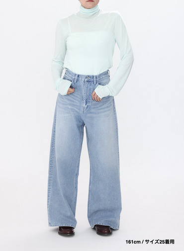 デニムワイドパンツ / DENIM WIDE PANTS 詳細画像 Indigo 8