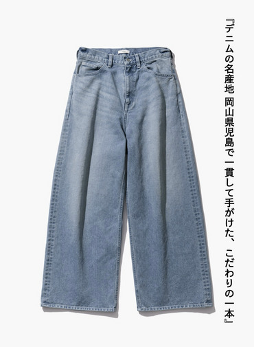 デニムワイドパンツ / DENIM WIDE PANTS 詳細画像 Indigo 7
