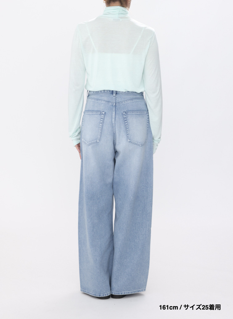 デニムワイドパンツ / DENIM WIDE PANTS 詳細画像 Indigo 10