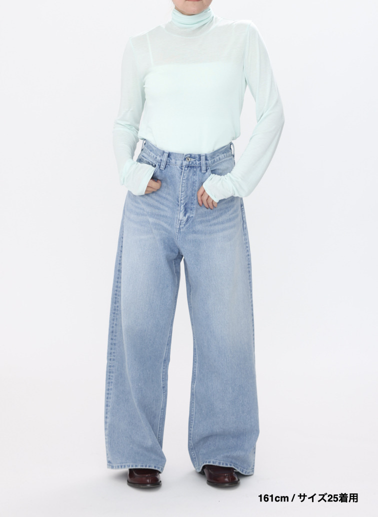 デニムワイドパンツ / DENIM WIDE PANTS 詳細画像 Indigo 11