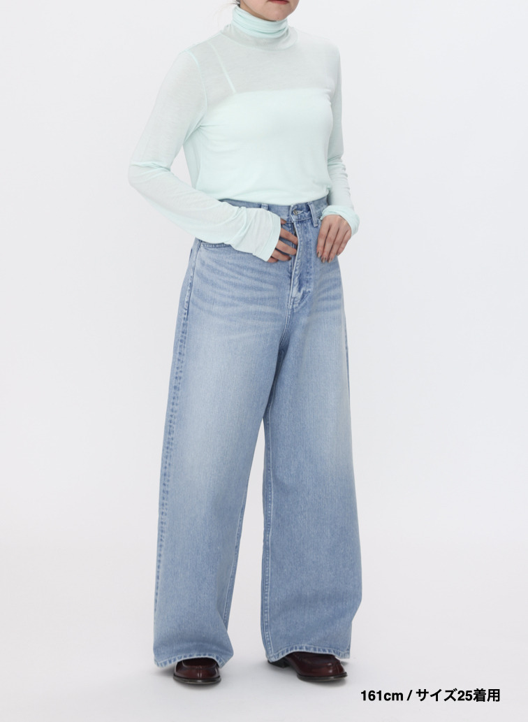 デニムワイドパンツ / DENIM WIDE PANTS 詳細画像 Indigo 13