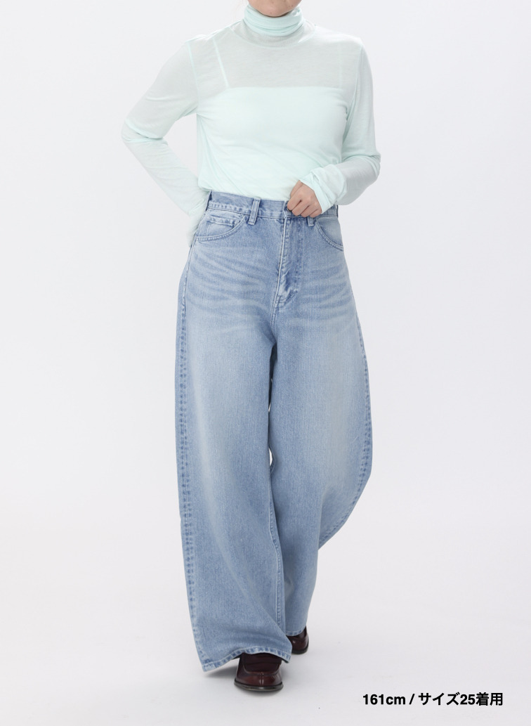 デニムワイドパンツ / DENIM WIDE PANTS 詳細画像 Indigo 14