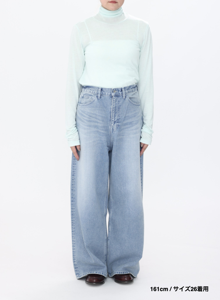 デニムワイドパンツ / DENIM WIDE PANTS 詳細画像 Indigo 15