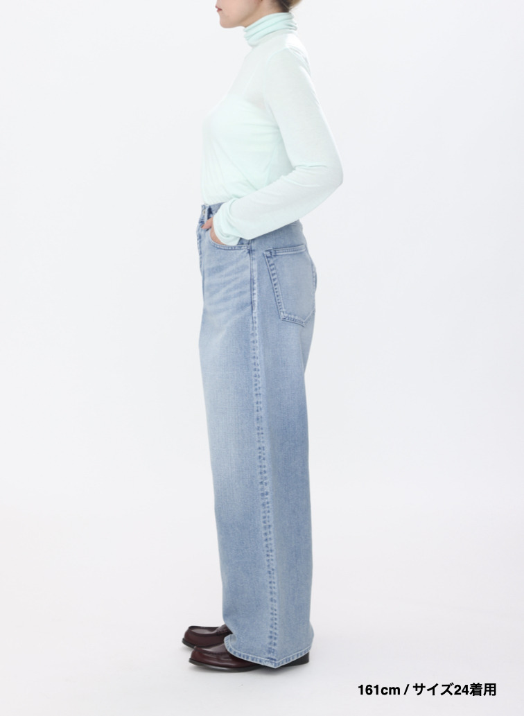 デニムワイドパンツ / DENIM WIDE PANTS 詳細画像 Indigo 2