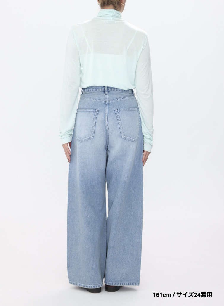 デニムワイドパンツ / DENIM WIDE PANTS 詳細画像 Indigo 3