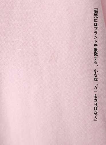 裏毛オーバーサイズハーフスリーブスウェット / NATURAL DYED URAKE OVERSIZED HALF SLEEVE SWEAT 詳細画像 Pink 10