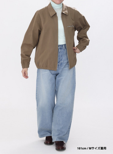 ハリントンジャケット / COTTON GABARDINE HARRNGTON JACKET 詳細画像 Camel 4