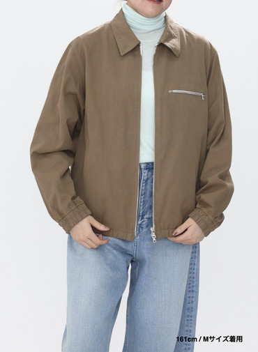 ハリントンジャケット / COTTON GABARDINE HARRNGTON JACKET 詳細画像 Camel 7