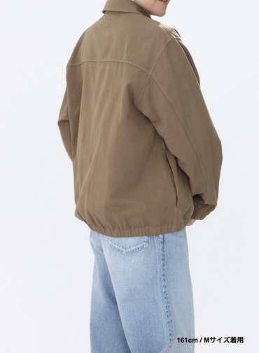 ハリントンジャケット / COTTON GABARDINE HARRNGTON JACKET 詳細画像 Camel 8