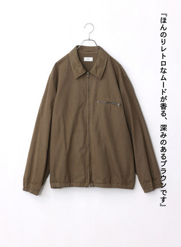 ハリントンジャケット / COTTON GABARDINE HARRNGTON JACKET 詳細画像 Camel 6
