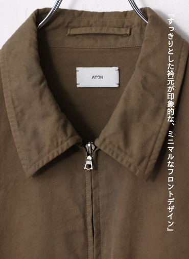 ハリントンジャケット / COTTON GABARDINE HARRNGTON JACKET 詳細画像 Camel 8