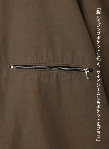 ハリントンジャケット / COTTON GABARDINE HARRNGTON JACKET 詳細画像 Camel 9