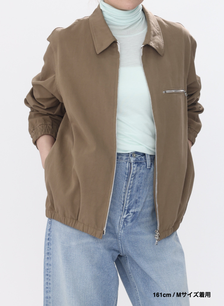 ハリントンジャケット / COTTON GABARDINE HARRNGTON JACKET 詳細画像 Camel 10