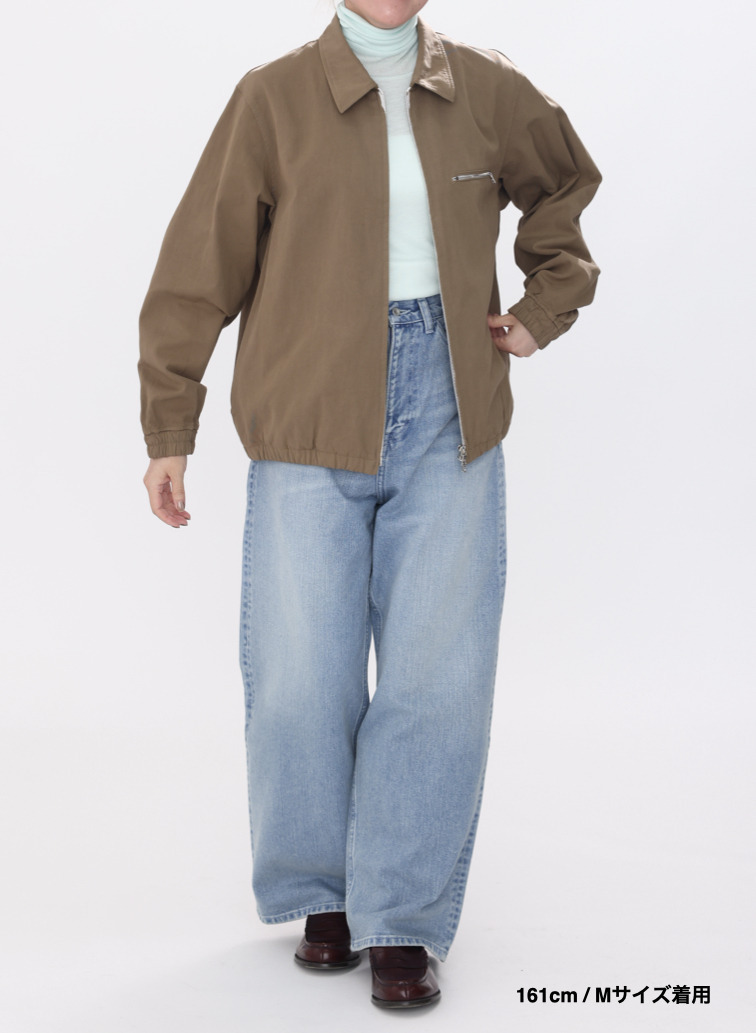 ハリントンジャケット / COTTON GABARDINE HARRNGTON JACKET 詳細画像 Camel 4