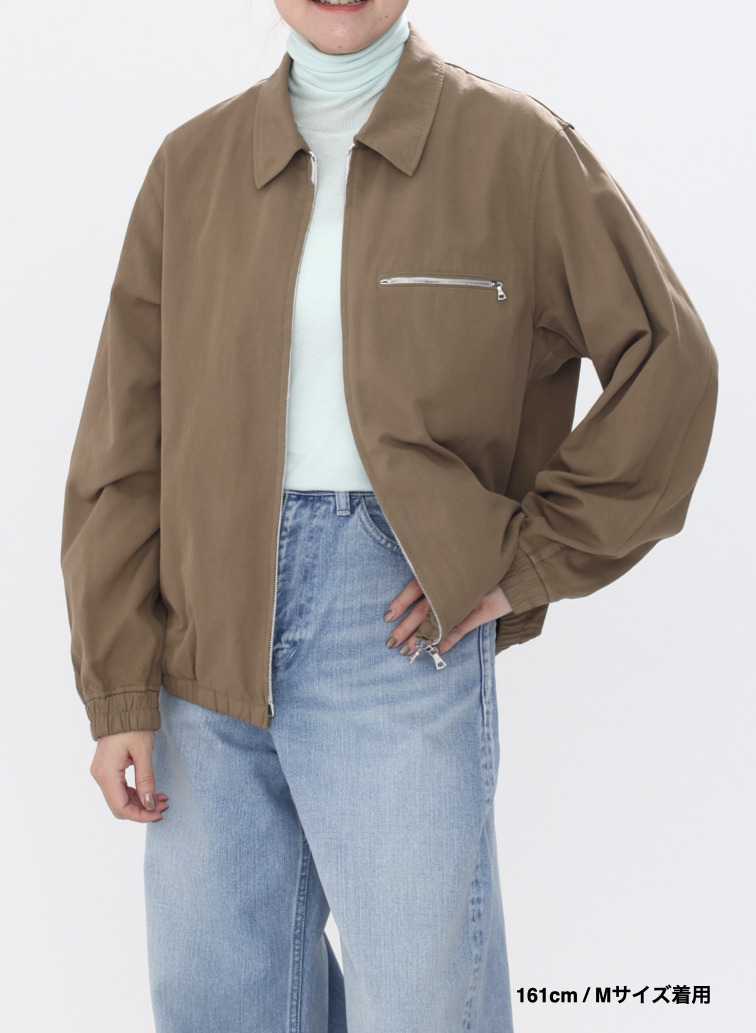 ハリントンジャケット / COTTON GABARDINE HARRNGTON JACKET 詳細画像 Camel 6
