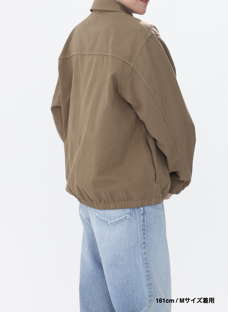 ハリントンジャケット / COTTON GABARDINE HARRNGTON JACKET 詳細画像 Camel 8